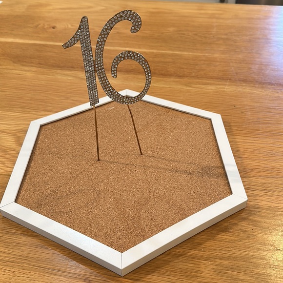 Monogram Cake Toppers - Gold Rhinestone - 16 - Picture 2 of 14